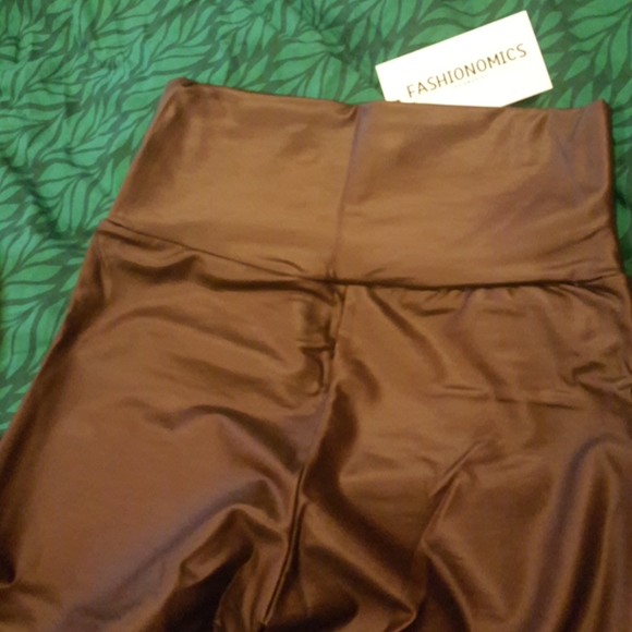 ☄HOT☄Faux Leather Legg Burgundy -Medfb - Picture 5 of 6